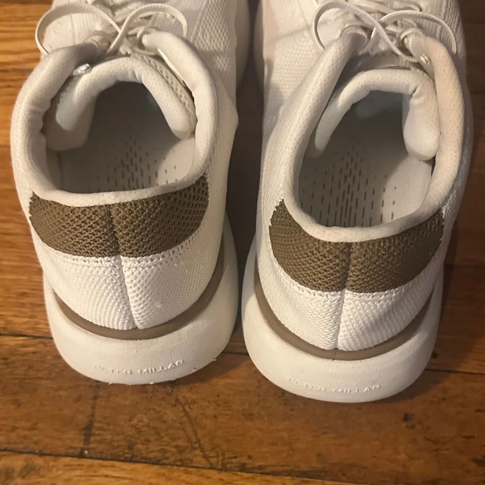 Peter Millar Men's Camberfly White Knit Athletic Sneakers US10 - Picture 2 of 8